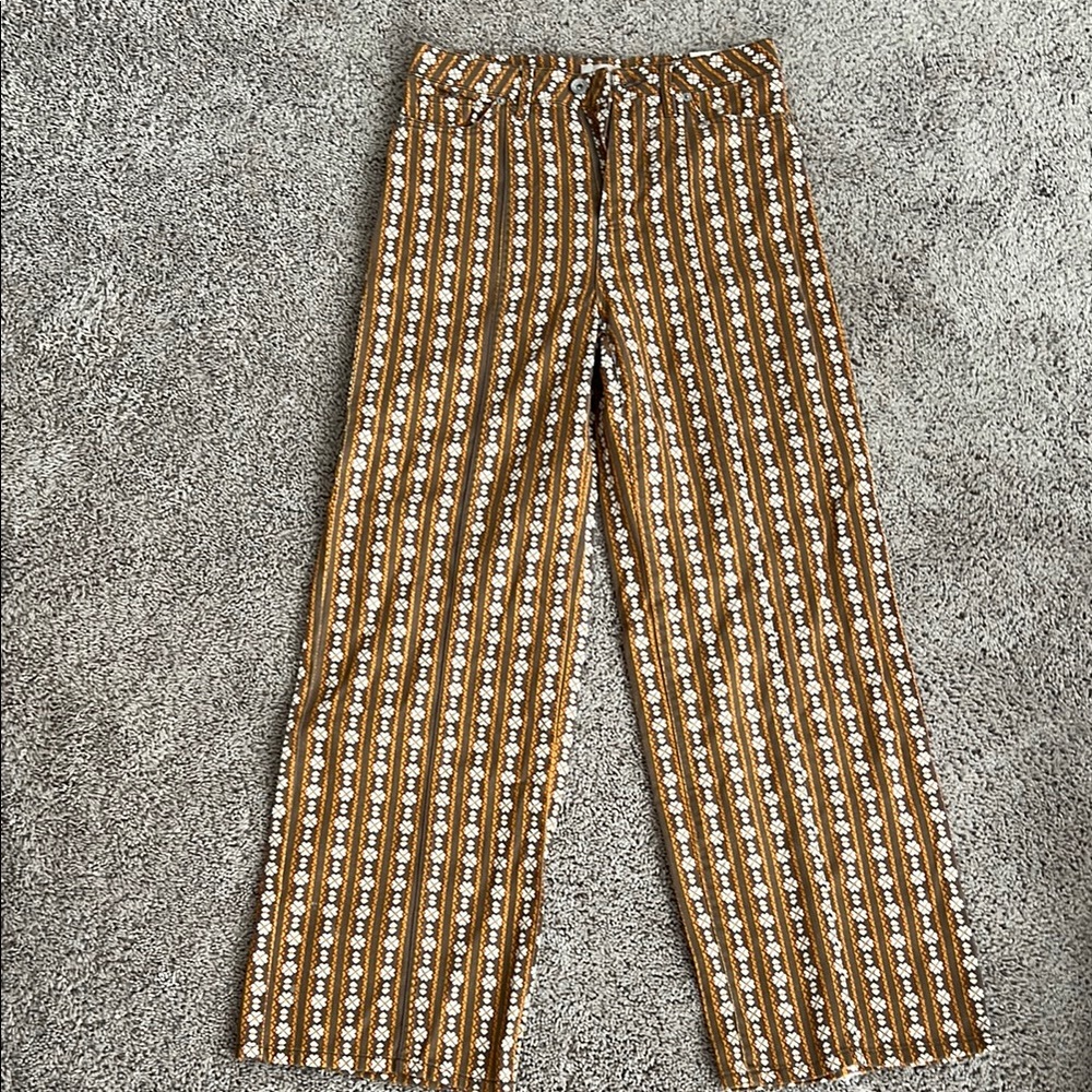 Brixton Women’s NWT - size 26 -Brown and White Striped Pants